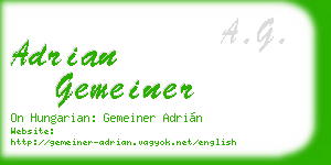 adrian gemeiner business card